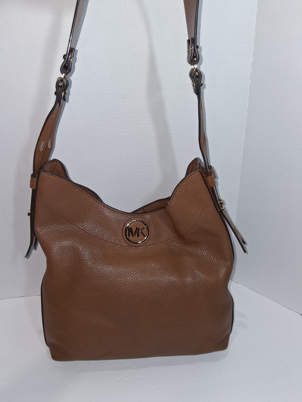 Michael Kors Bowery Hobo Leather Shoulder Bag